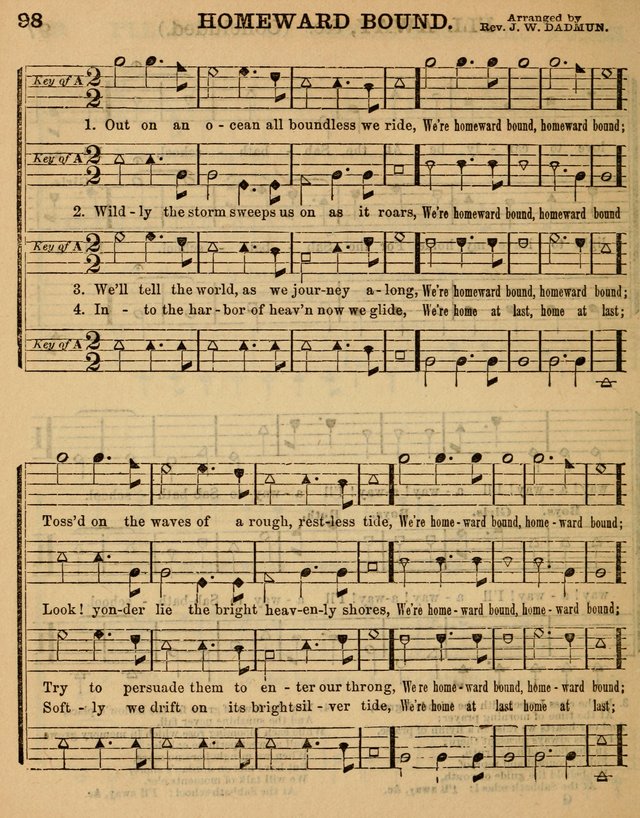 The Sabbath School Minstrel: being a collection of the most popular hymns and tunes, together with a great variety of the best anniversary pieces. The whole forming a complete manual ... page 98
