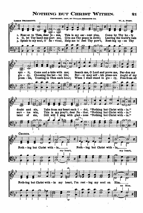 Sunday School Melodies: a Collection of new and Standard Hymns for the Sunday School page 21