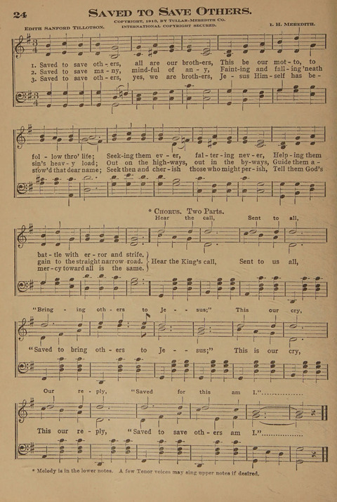 Sunday School Melodies: a Collection of new and Standard Hymns for the Sunday School page 24