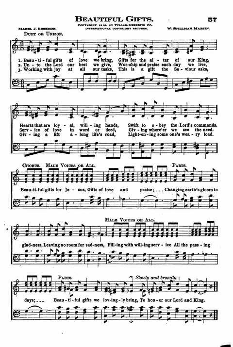 Sunday School Melodies: a Collection of new and Standard Hymns for the Sunday School page 57