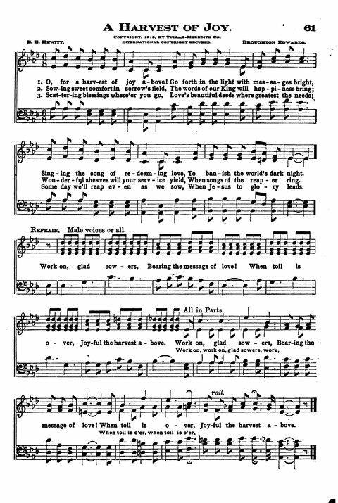 Sunday School Melodies: a Collection of new and Standard Hymns for the Sunday School page 61