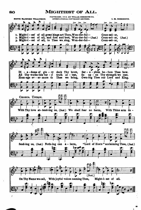 Sunday School Melodies: a Collection of new and Standard Hymns for the Sunday School page 80