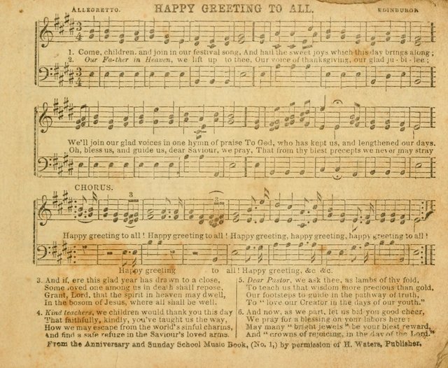 The Sunday-School Music Book: enlarged page 1