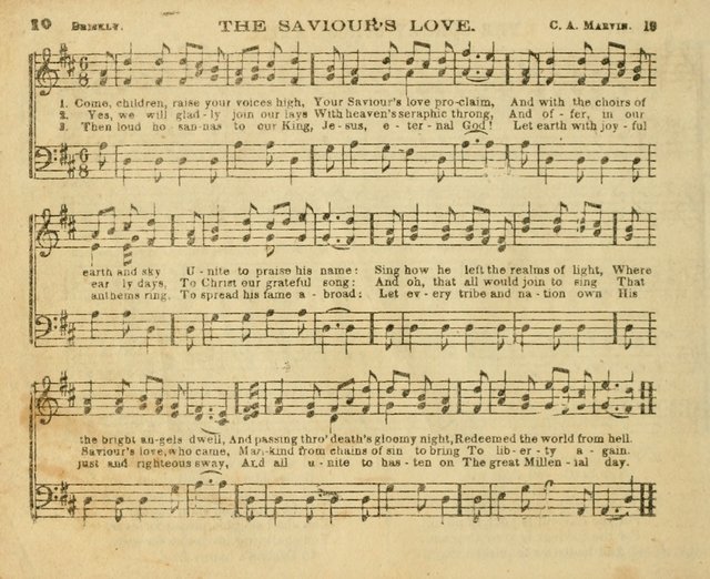 The Sunday-School Music Book: enlarged page 10