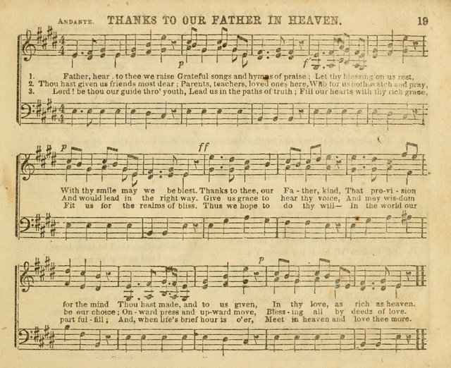 The Sunday-School Music Book: enlarged page 19