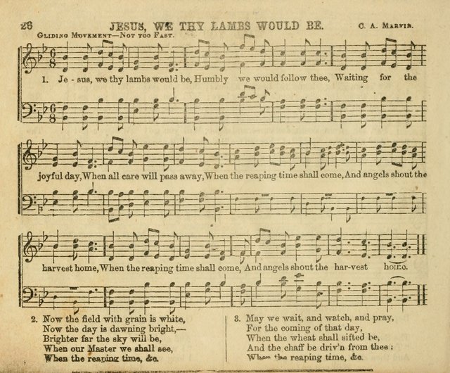 The Sunday-School Music Book: enlarged page 26