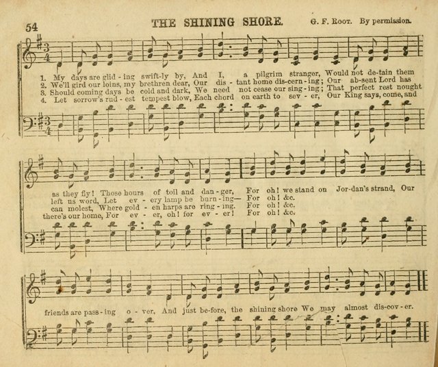 The Sunday-School Music Book: enlarged page 54