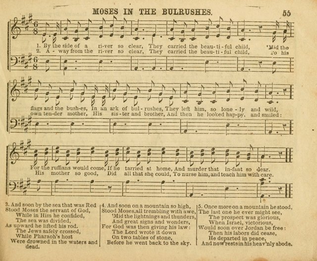 The Sunday-School Music Book: enlarged page 55