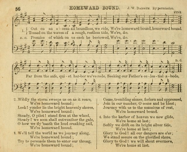 The Sunday-School Music Book: enlarged page 56