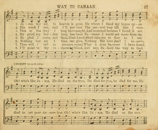 The Sunday-School Music Book: enlarged page 57