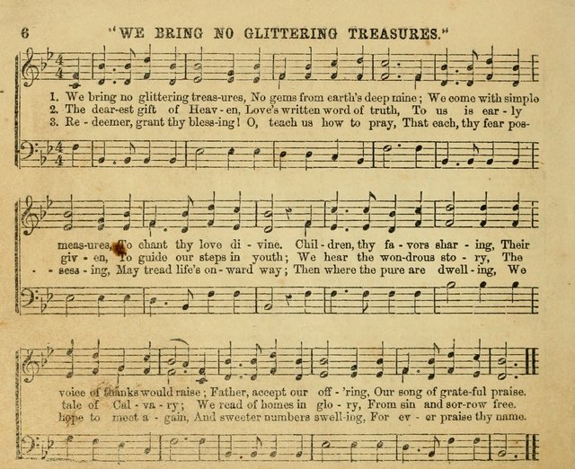 The Sunday-School Music Book: enlarged page 6