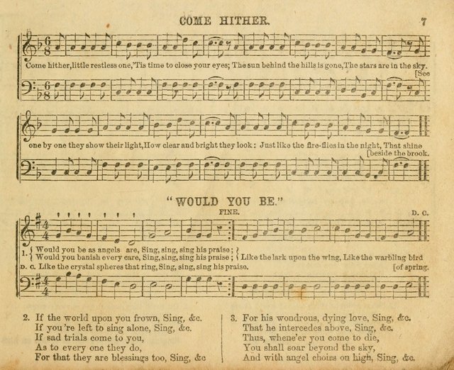The Sunday-School Music Book: enlarged page 7