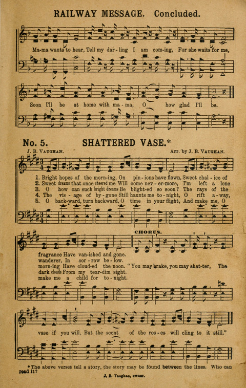 Songs for the Singing, Normal and Literary Schools page 5