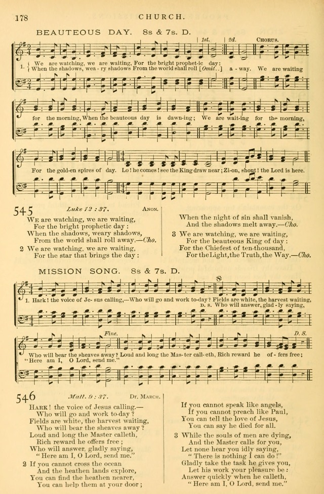 Songs for the sanctuary: or Hymns and tunes for Christian worship page 191