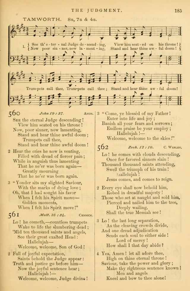 Songs for the sanctuary: or Hymns and tunes for Christian worship page 198