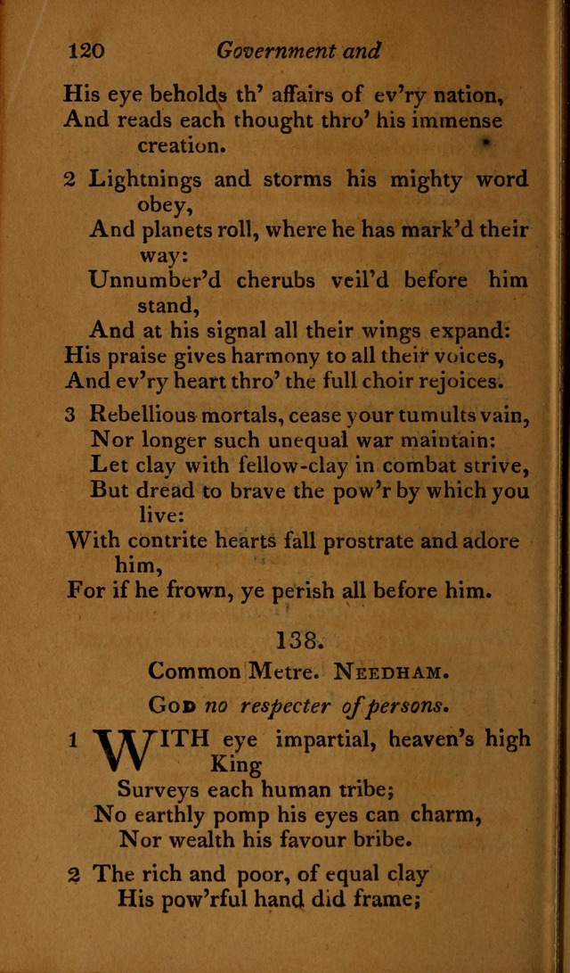 A Selection of Sacred Poetry: consisting of psalms and hymns, from Watts, Doddridge, Merrick, Scott, Cowper, Barbauld, Steele ...compiled for  the use of the Unitarian Church in Philadelphia page 120