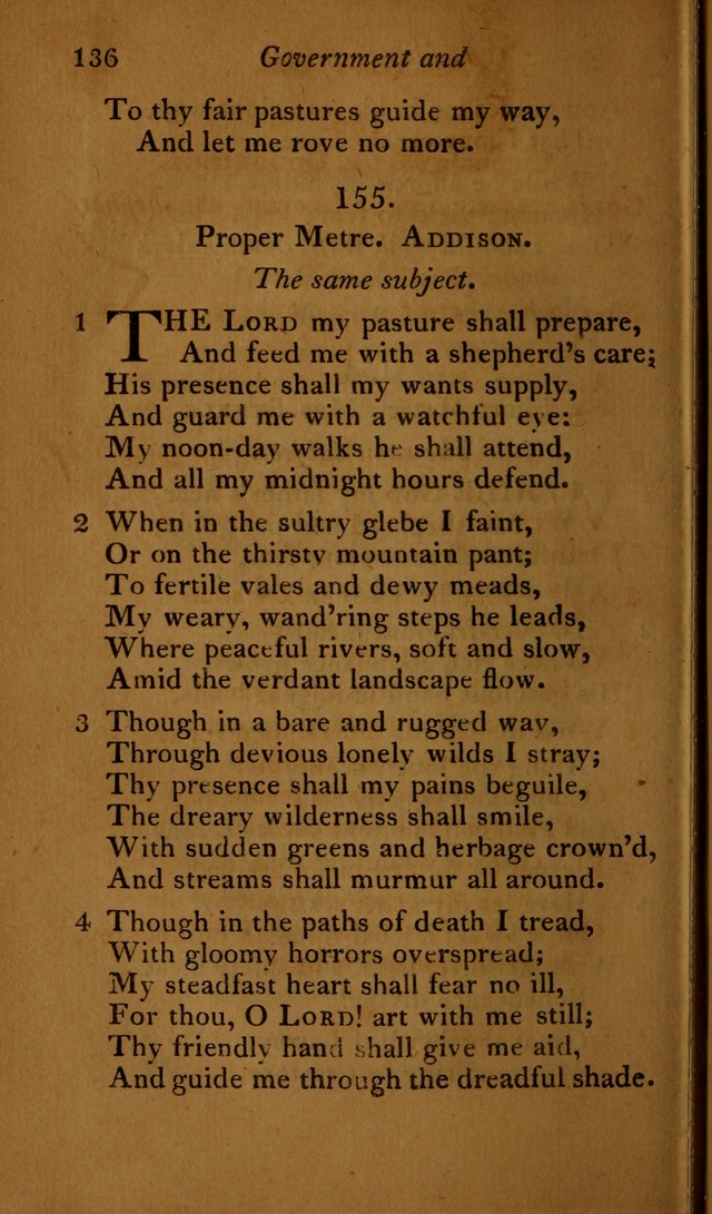 A Selection of Sacred Poetry: consisting of psalms and hymns, from Watts, Doddridge, Merrick, Scott, Cowper, Barbauld, Steele ...compiled for  the use of the Unitarian Church in Philadelphia page 136
