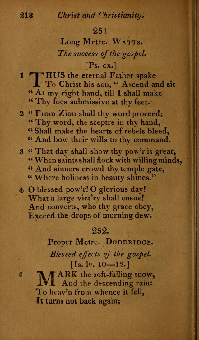 A Selection of Sacred Poetry: consisting of psalms and hymns, from Watts, Doddridge, Merrick, Scott, Cowper, Barbauld, Steele ...compiled for  the use of the Unitarian Church in Philadelphia page 218