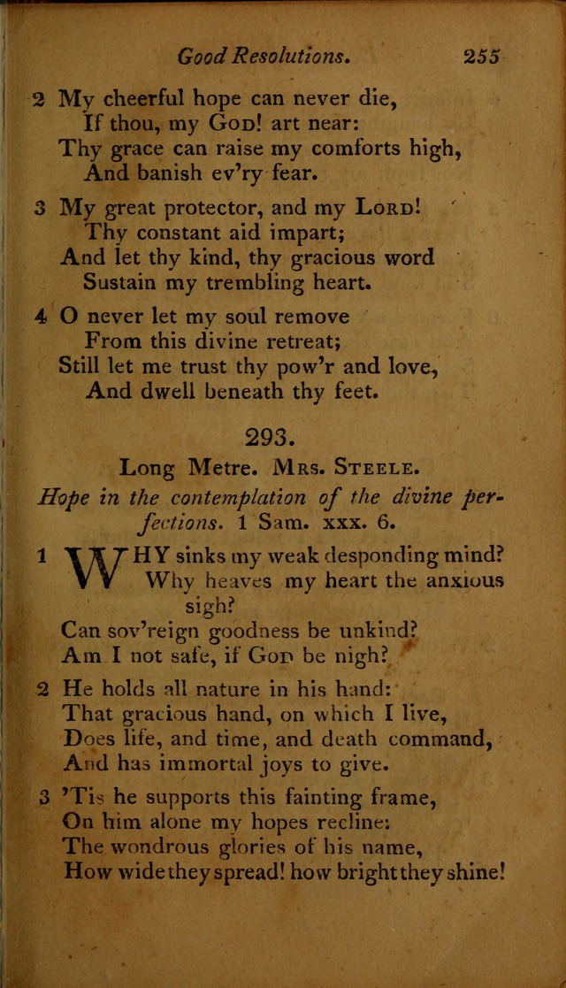 A Selection of Sacred Poetry: consisting of psalms and hymns, from Watts, Doddridge, Merrick, Scott, Cowper, Barbauld, Steele ...compiled for  the use of the Unitarian Church in Philadelphia page 255