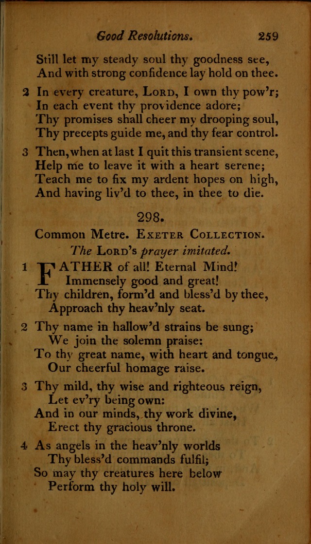 A Selection of Sacred Poetry: consisting of psalms and hymns, from Watts, Doddridge, Merrick, Scott, Cowper, Barbauld, Steele ...compiled for  the use of the Unitarian Church in Philadelphia page 259