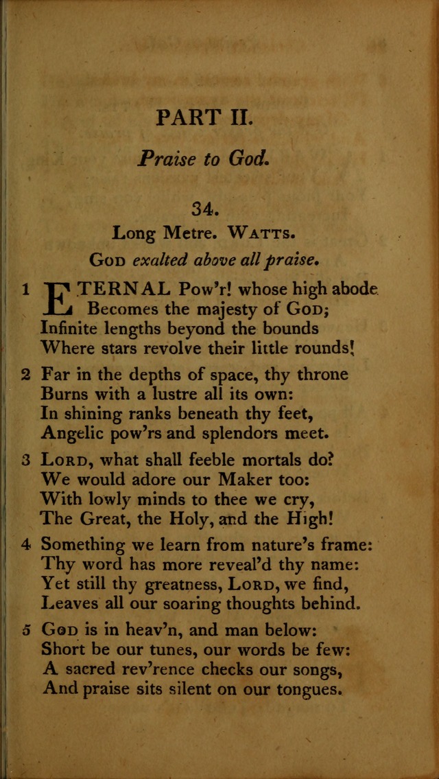 A Selection of Sacred Poetry: consisting of psalms and hymns, from Watts, Doddridge, Merrick, Scott, Cowper, Barbauld, Steele ...compiled for  the use of the Unitarian Church in Philadelphia page 27