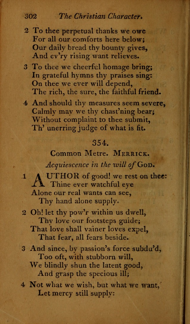 A Selection of Sacred Poetry: consisting of psalms and hymns, from Watts, Doddridge, Merrick, Scott, Cowper, Barbauld, Steele ...compiled for  the use of the Unitarian Church in Philadelphia page 302