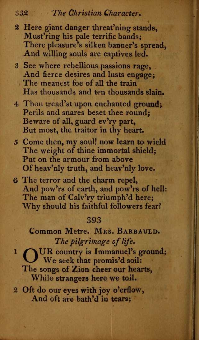 A Selection of Sacred Poetry: consisting of psalms and hymns, from Watts, Doddridge, Merrick, Scott, Cowper, Barbauld, Steele ...compiled for  the use of the Unitarian Church in Philadelphia page 332