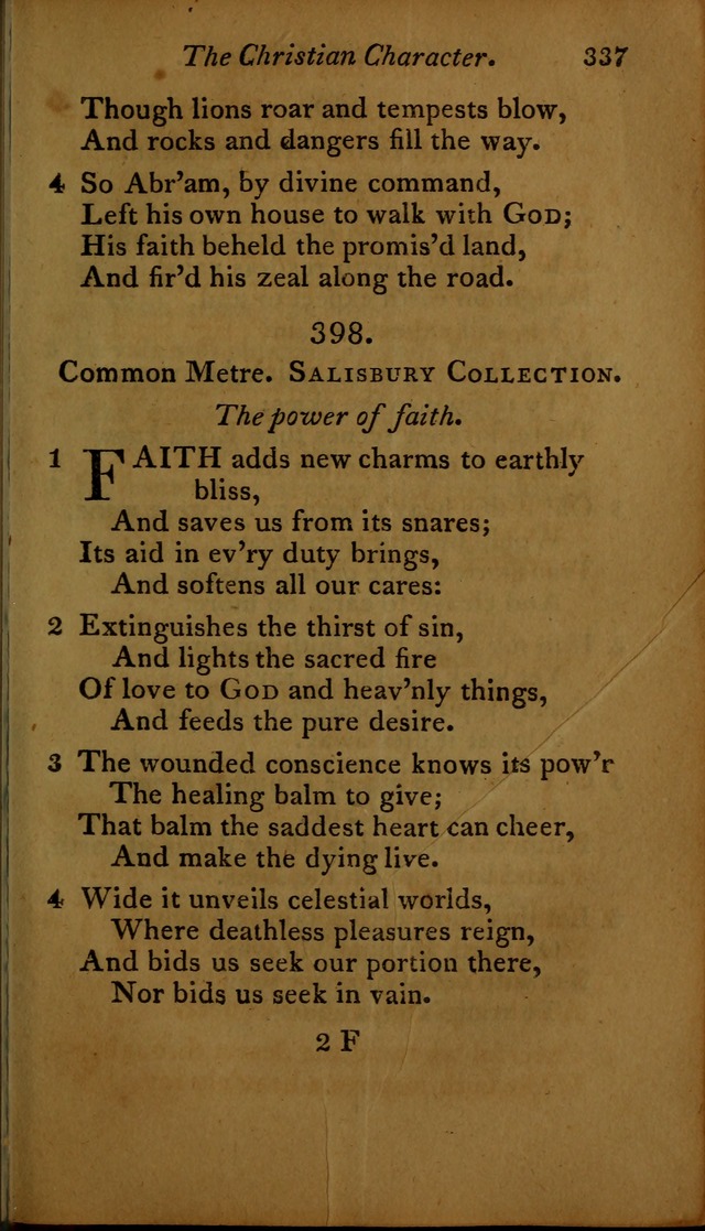 A Selection of Sacred Poetry: consisting of psalms and hymns, from Watts, Doddridge, Merrick, Scott, Cowper, Barbauld, Steele ...compiled for  the use of the Unitarian Church in Philadelphia page 337