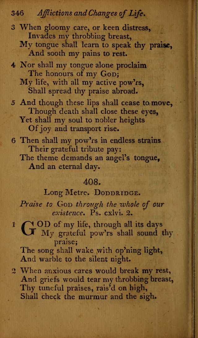 A Selection of Sacred Poetry: consisting of psalms and hymns, from Watts, Doddridge, Merrick, Scott, Cowper, Barbauld, Steele ...compiled for  the use of the Unitarian Church in Philadelphia page 346