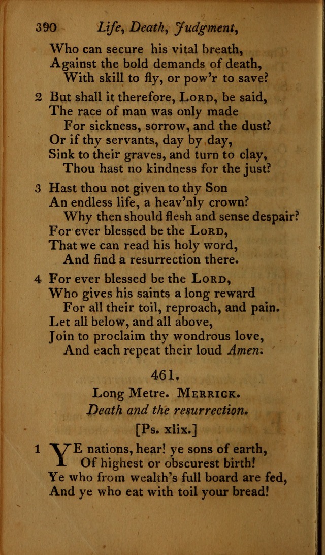 A Selection of Sacred Poetry: consisting of psalms and hymns, from Watts, Doddridge, Merrick, Scott, Cowper, Barbauld, Steele ...compiled for  the use of the Unitarian Church in Philadelphia page 390