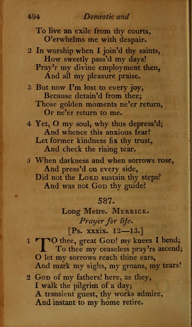 A Selection of Sacred Poetry: consisting of psalms and hymns, from Watts, Doddridge, Merrick, Scott, Cowper, Barbauld, Steele ...compiled for  the use of the Unitarian Church in Philadelphia page 494