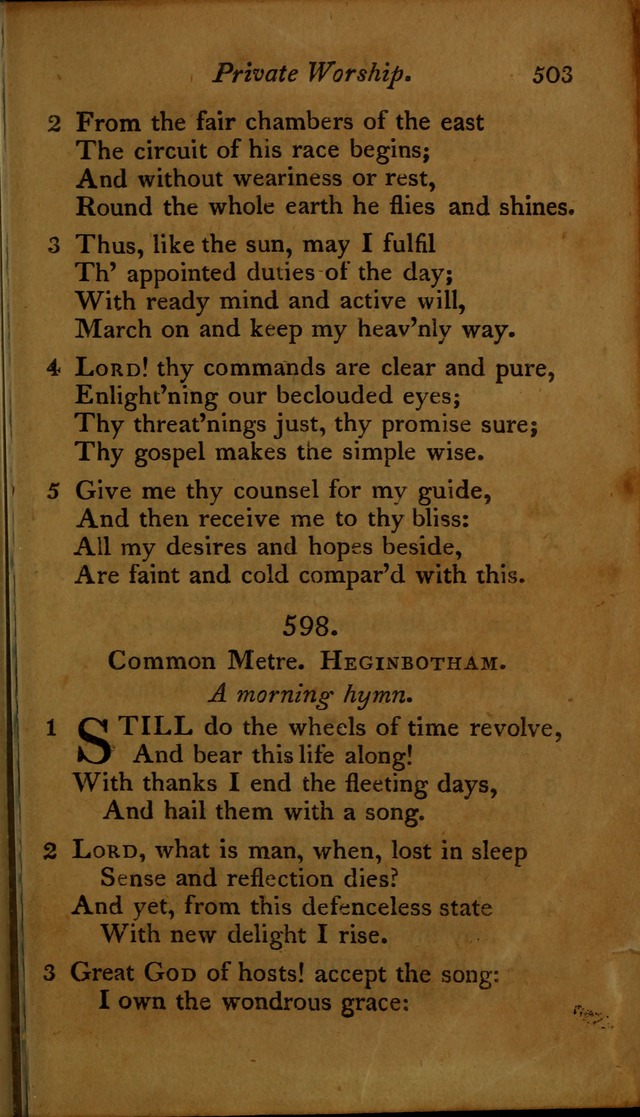 A Selection of Sacred Poetry: consisting of psalms and hymns, from Watts, Doddridge, Merrick, Scott, Cowper, Barbauld, Steele ...compiled for  the use of the Unitarian Church in Philadelphia page 503