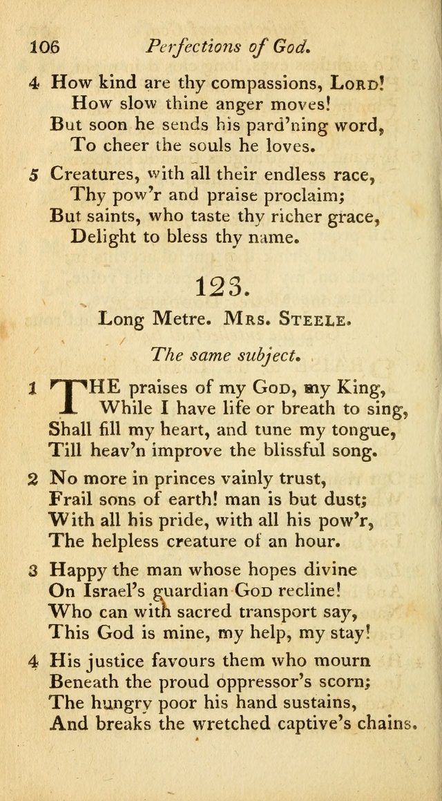 A Selection of Sacred Poetry: consisting of psalms and hymns from Watts, Doddridge, Merrick, Scott, Cowper, Barbauld, Steele, and others (2nd ed.) page 106