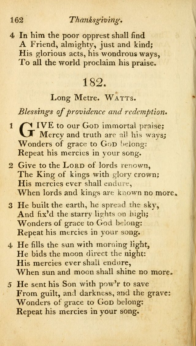 A Selection of Sacred Poetry: consisting of psalms and hymns from Watts, Doddridge, Merrick, Scott, Cowper, Barbauld, Steele, and others (2nd ed.) page 162