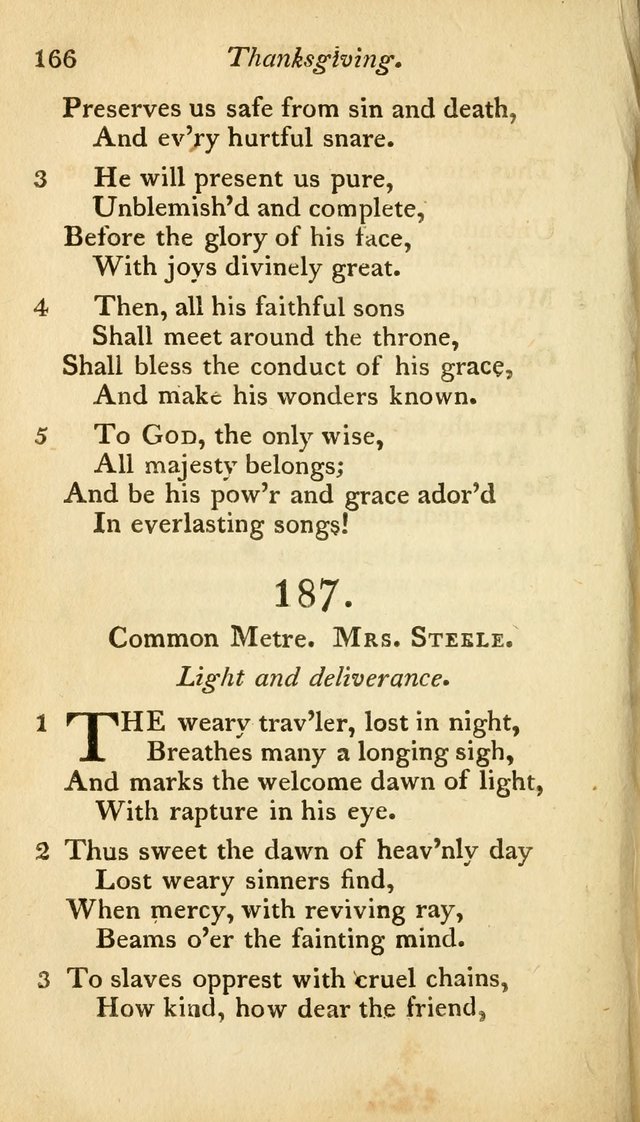 A Selection of Sacred Poetry: consisting of psalms and hymns from Watts, Doddridge, Merrick, Scott, Cowper, Barbauld, Steele, and others (2nd ed.) page 166