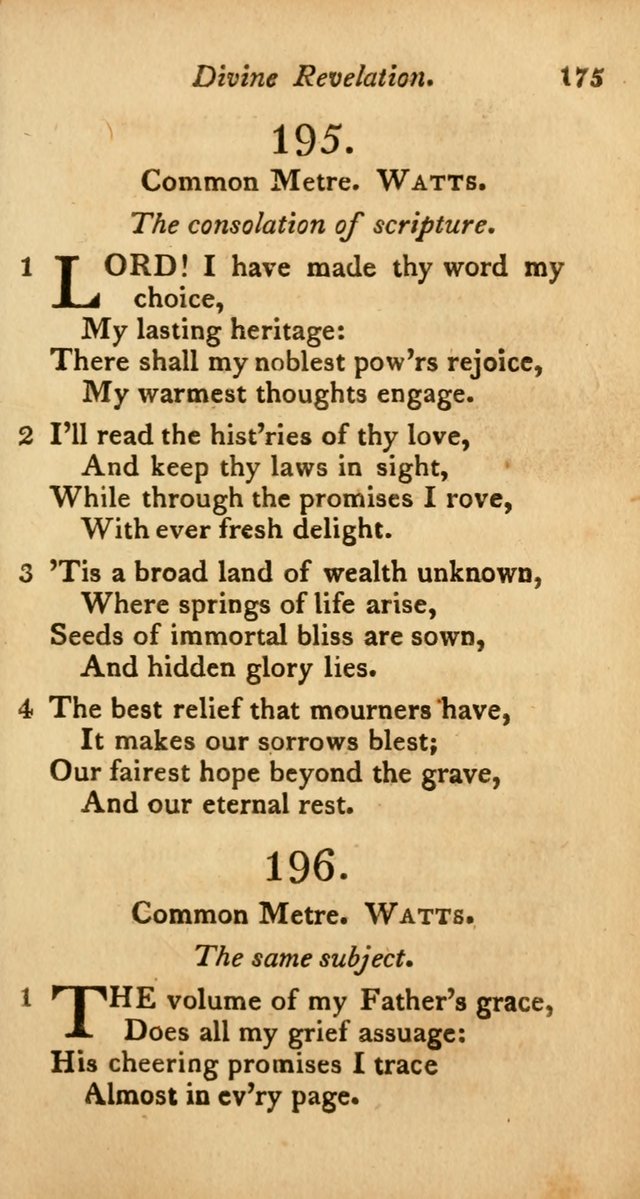 A Selection of Sacred Poetry: consisting of psalms and hymns from Watts, Doddridge, Merrick, Scott, Cowper, Barbauld, Steele, and others (2nd ed.) page 175