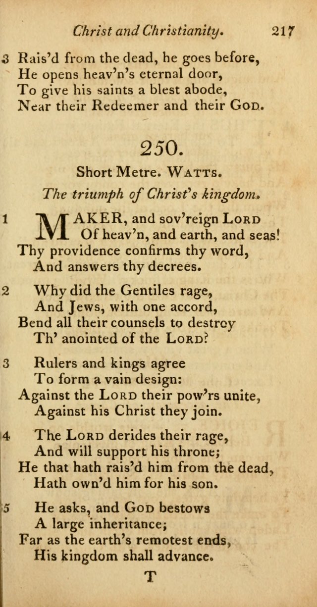 A Selection of Sacred Poetry: consisting of psalms and hymns from Watts, Doddridge, Merrick, Scott, Cowper, Barbauld, Steele, and others (2nd ed.) page 217