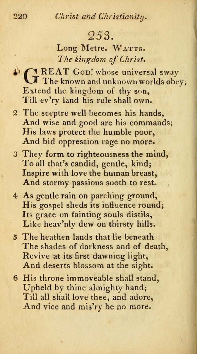 A Selection of Sacred Poetry: consisting of psalms and hymns from Watts, Doddridge, Merrick, Scott, Cowper, Barbauld, Steele, and others (2nd ed.) page 220