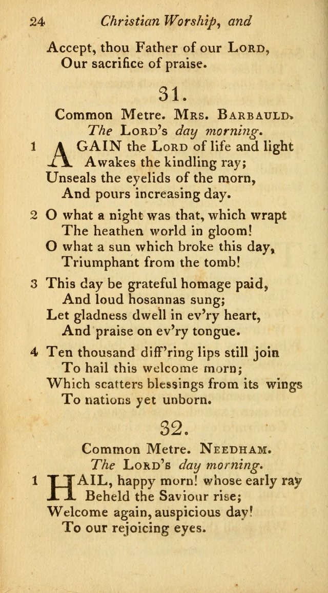 A Selection of Sacred Poetry: consisting of psalms and hymns from Watts, Doddridge, Merrick, Scott, Cowper, Barbauld, Steele, and others (2nd ed.) page 24