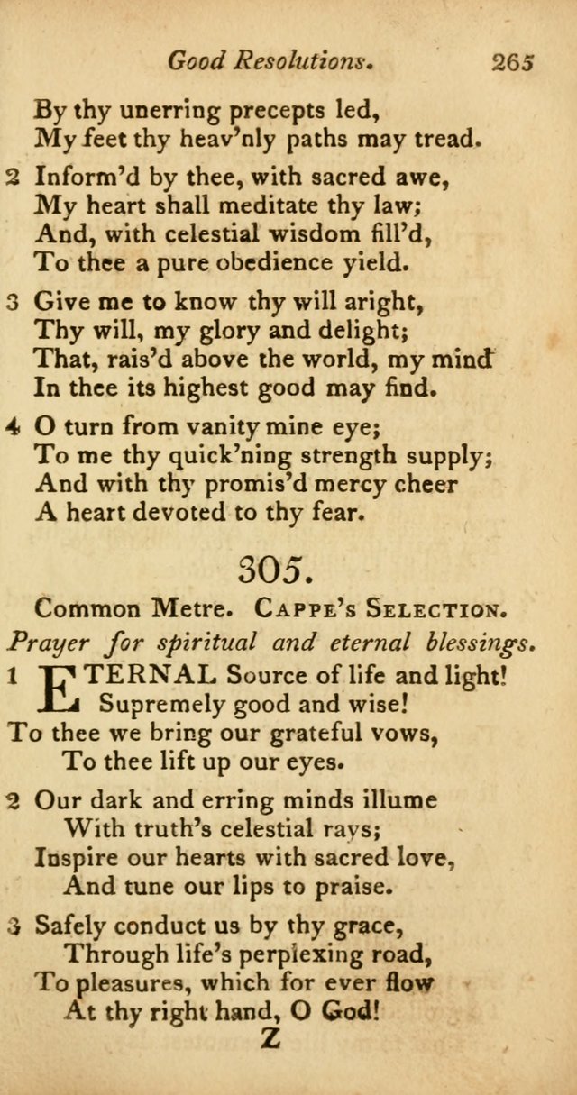 A Selection of Sacred Poetry: consisting of psalms and hymns from Watts, Doddridge, Merrick, Scott, Cowper, Barbauld, Steele, and others (2nd ed.) page 265