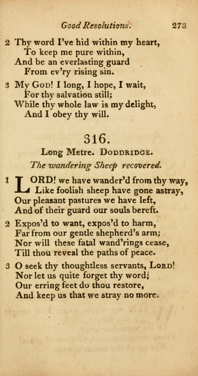 A Selection of Sacred Poetry: consisting of psalms and hymns from Watts, Doddridge, Merrick, Scott, Cowper, Barbauld, Steele, and others (2nd ed.) page 273