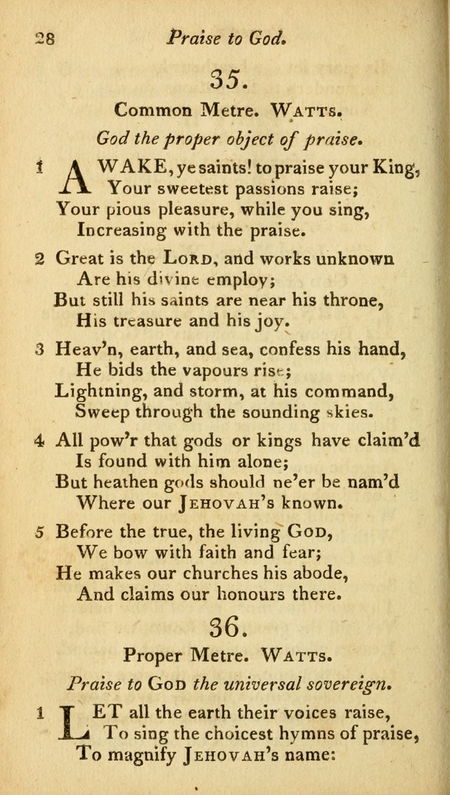 A Selection of Sacred Poetry: consisting of psalms and hymns from Watts, Doddridge, Merrick, Scott, Cowper, Barbauld, Steele, and others (2nd ed.) page 28