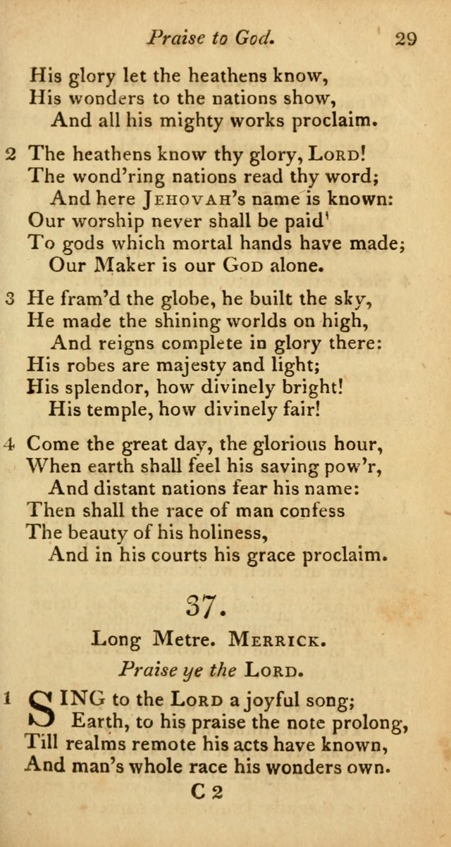 A Selection of Sacred Poetry: consisting of psalms and hymns from Watts, Doddridge, Merrick, Scott, Cowper, Barbauld, Steele, and others (2nd ed.) page 29