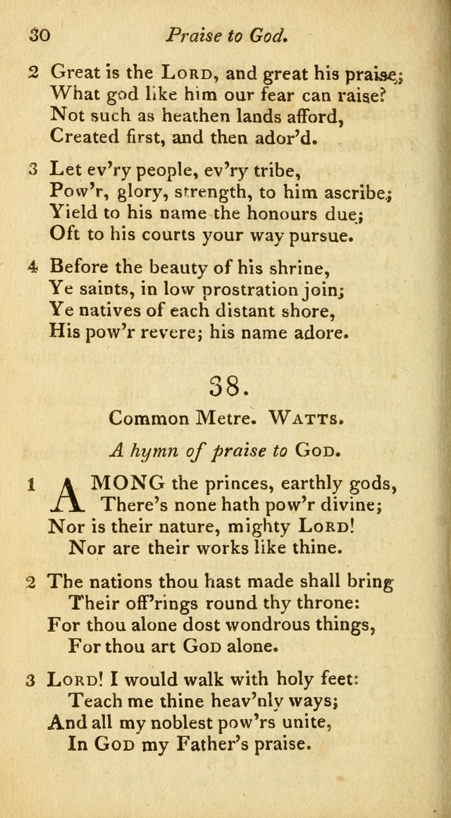 A Selection of Sacred Poetry: consisting of psalms and hymns from Watts, Doddridge, Merrick, Scott, Cowper, Barbauld, Steele, and others (2nd ed.) page 30