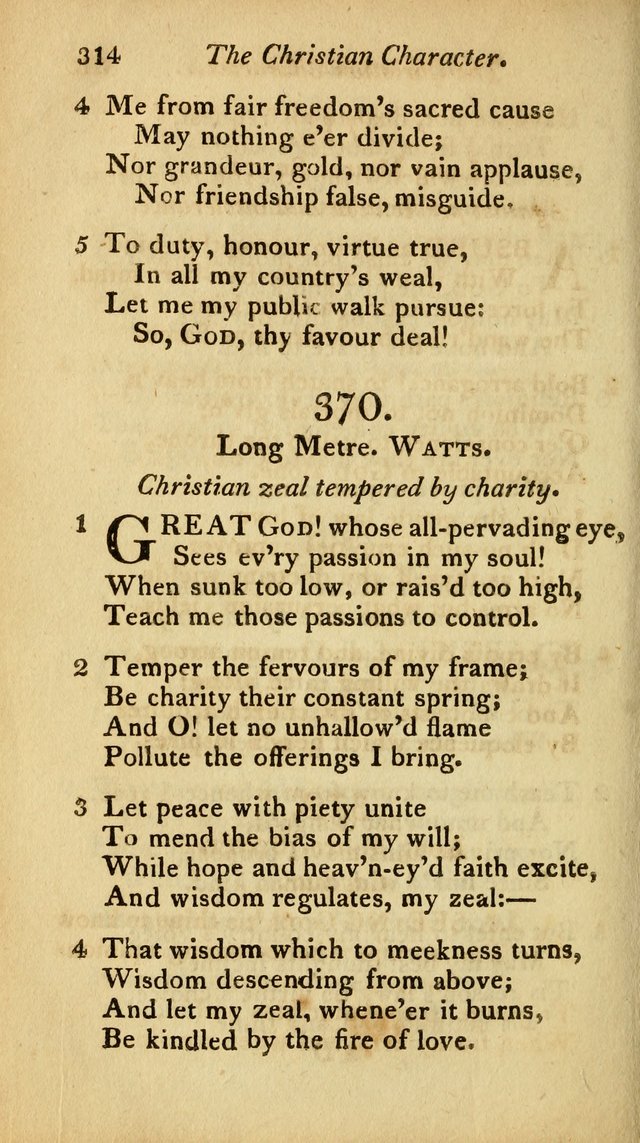 A Selection of Sacred Poetry: consisting of psalms and hymns from Watts, Doddridge, Merrick, Scott, Cowper, Barbauld, Steele, and others (2nd ed.) page 314