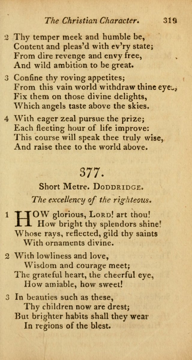 A Selection of Sacred Poetry: consisting of psalms and hymns from Watts, Doddridge, Merrick, Scott, Cowper, Barbauld, Steele, and others (2nd ed.) page 319