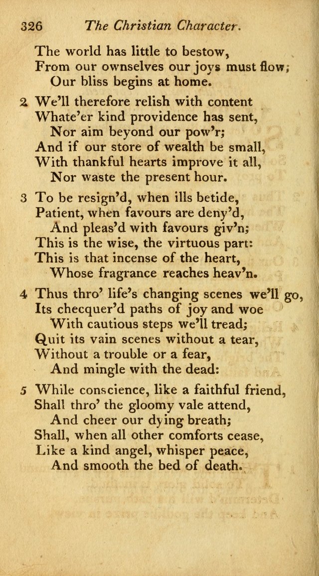A Selection of Sacred Poetry: consisting of psalms and hymns from Watts, Doddridge, Merrick, Scott, Cowper, Barbauld, Steele, and others (2nd ed.) page 326