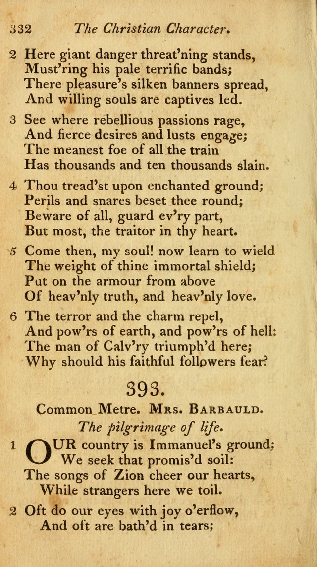 A Selection of Sacred Poetry: consisting of psalms and hymns from Watts, Doddridge, Merrick, Scott, Cowper, Barbauld, Steele, and others (2nd ed.) page 332