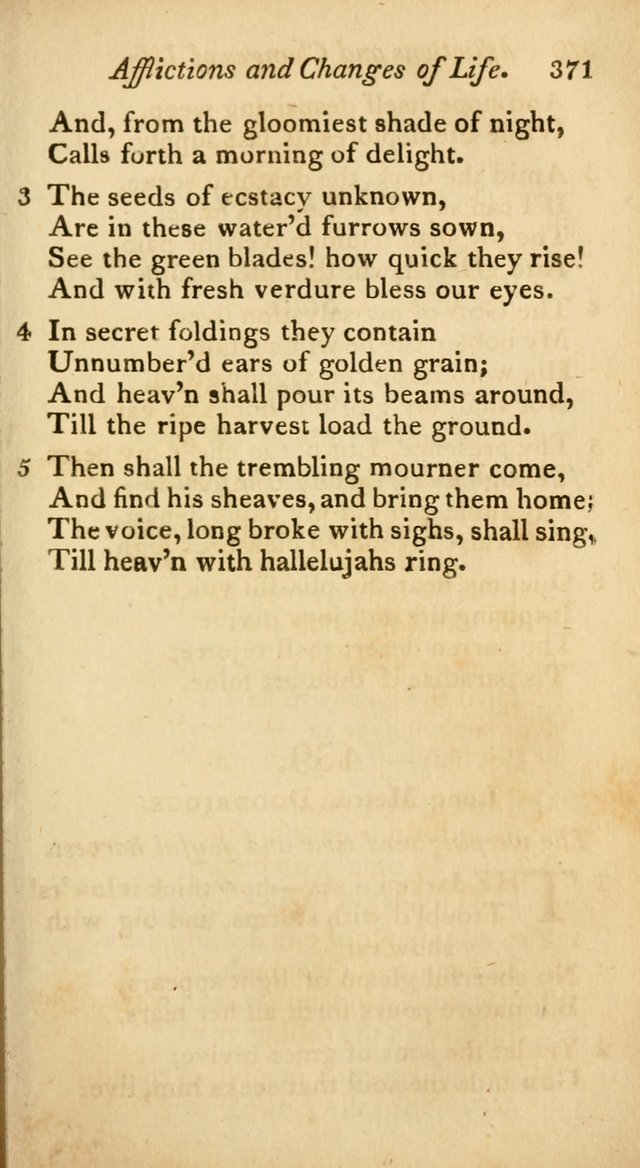 A Selection of Sacred Poetry: consisting of psalms and hymns from Watts, Doddridge, Merrick, Scott, Cowper, Barbauld, Steele, and others (2nd ed.) page 371