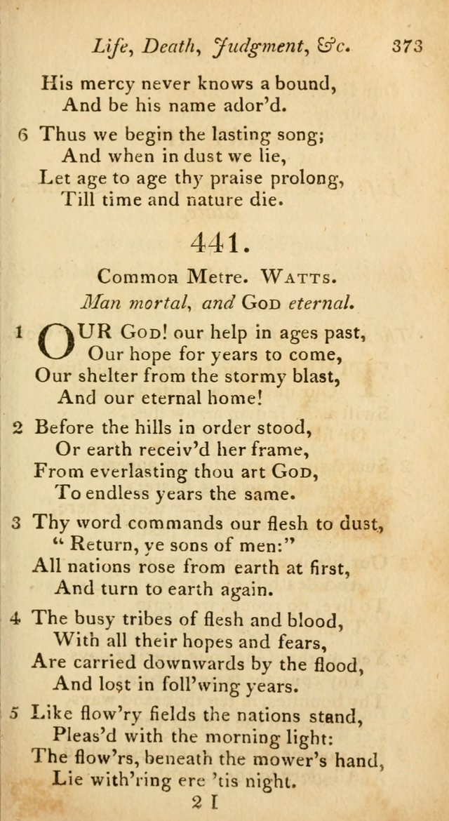A Selection of Sacred Poetry: consisting of psalms and hymns from Watts, Doddridge, Merrick, Scott, Cowper, Barbauld, Steele, and others (2nd ed.) page 373